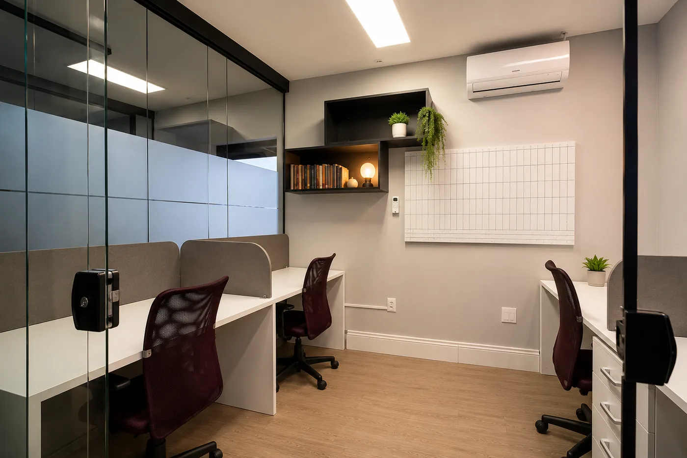 Sala privativa para 4 pessoas